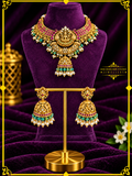 Lakshmi Ruby Emerald Temple Choker Set