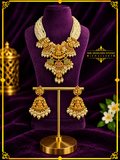 Lakshmi Pearl Temple Bridal Necklace Set