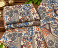 Ivory Heritage Story Kalamkari Print Fabric