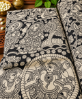 Black Heritage Kalamkari Figurative Fabric