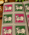 Cow Heritage Kalamkari Block Panel Fabric