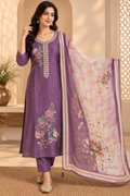 Lavender Bloom Kurta Set