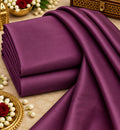 Deep Wine Plain Silk Fabric